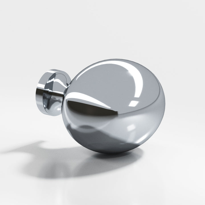 Colonial Bronze 199 Oval Cabinet Knob in Polished Chrome