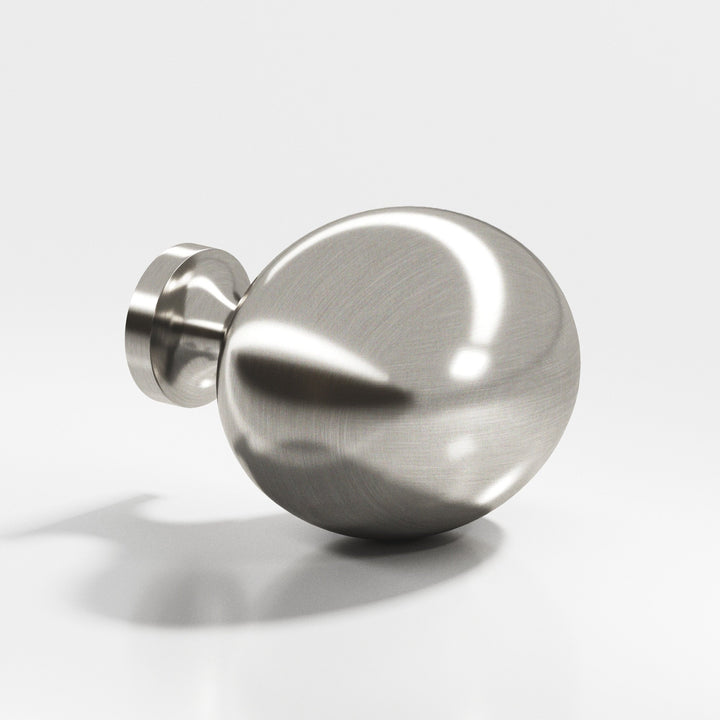 Colonial Bronze 198 Oval Cabinet Knob in Satin Nickel