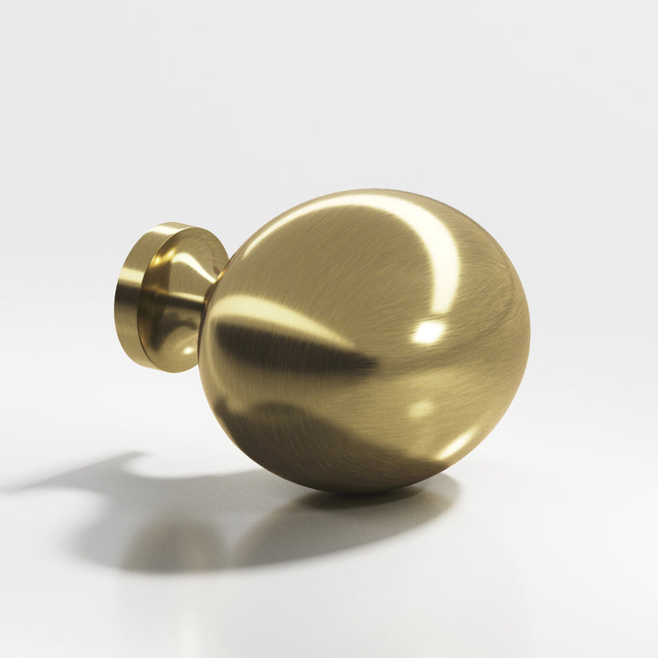 Colonial Bronze 199 Oval Cabinet Knob in Antique Brass