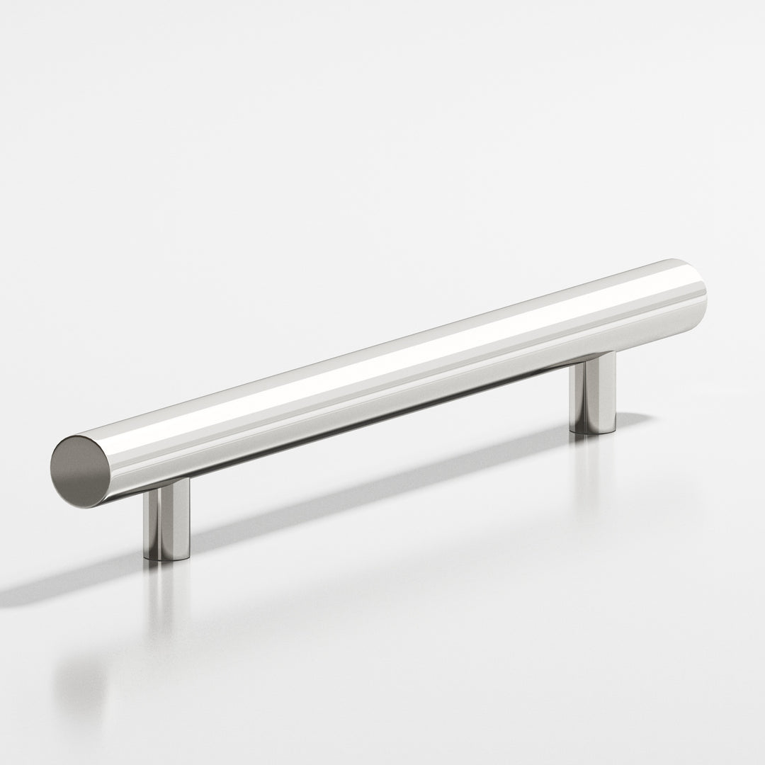 Colonial Bronze 243 Round Appliance Pull with straight posts in Polished Nickel