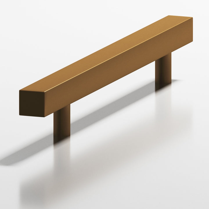Colonial Bronze 217 Square Cabinet Pull with straight posts in Matte Light Statuary Bronze