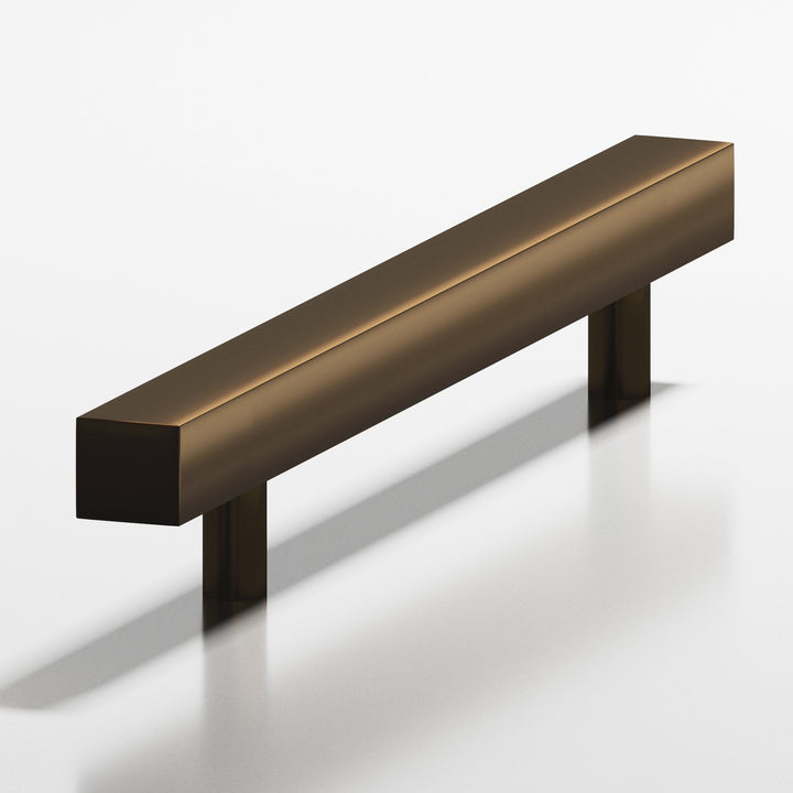 Colonial Bronze 217BB Square Back-to-Back Shower Door Pull Kit with straight posts in Oil Rubbed Bronze