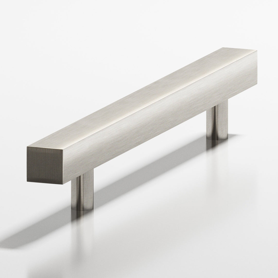 Colonial Bronze 217 Square Cabinet Pull with straight posts in Satin Nickel