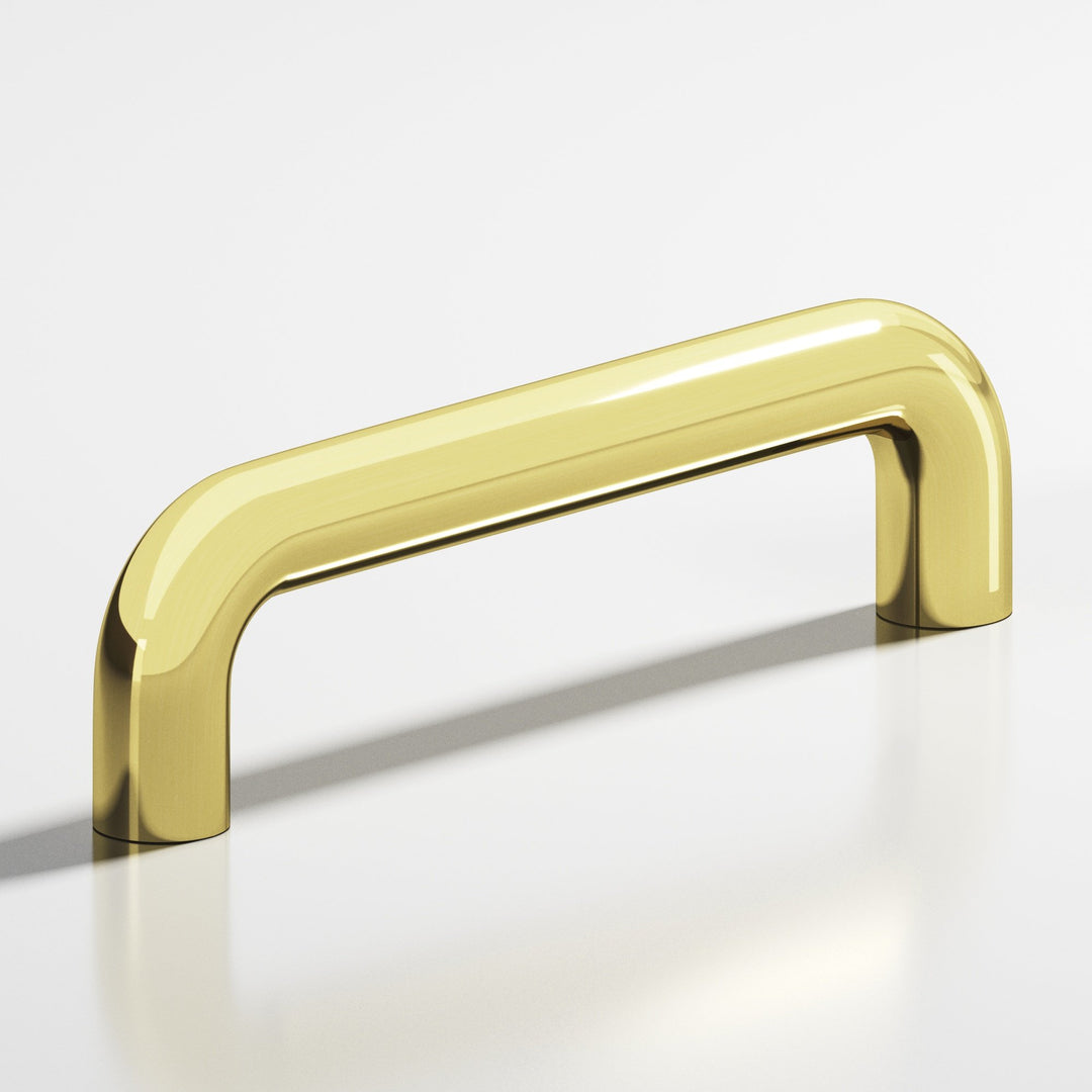 Colonial Bronze 222BB Wire Back-to-Back Shower Door Pull Kit in Unlacquered Polished Brass