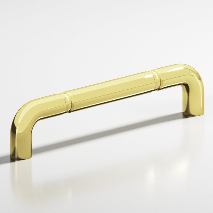 Colonial Bronze 832 Wire Cabinet Pull with beads in Unlacquered Polished Brass