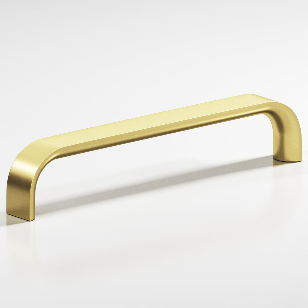 Colonial Bronze 836BB Half-round wire Back-to-Back Shower Door Pull Kit in Matte Satin Brass