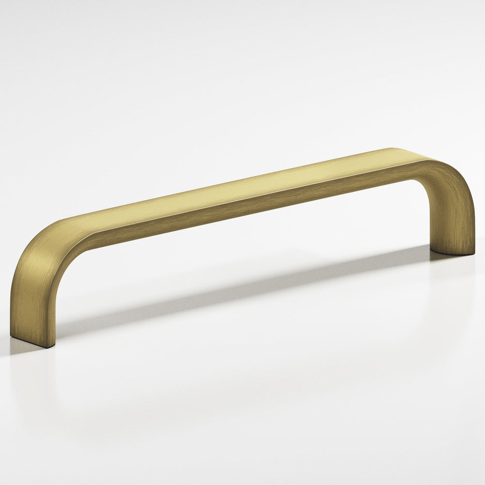 Colonial Bronze 800 Half-round wire Cabinet Pull in Matte Antique Satin Brass