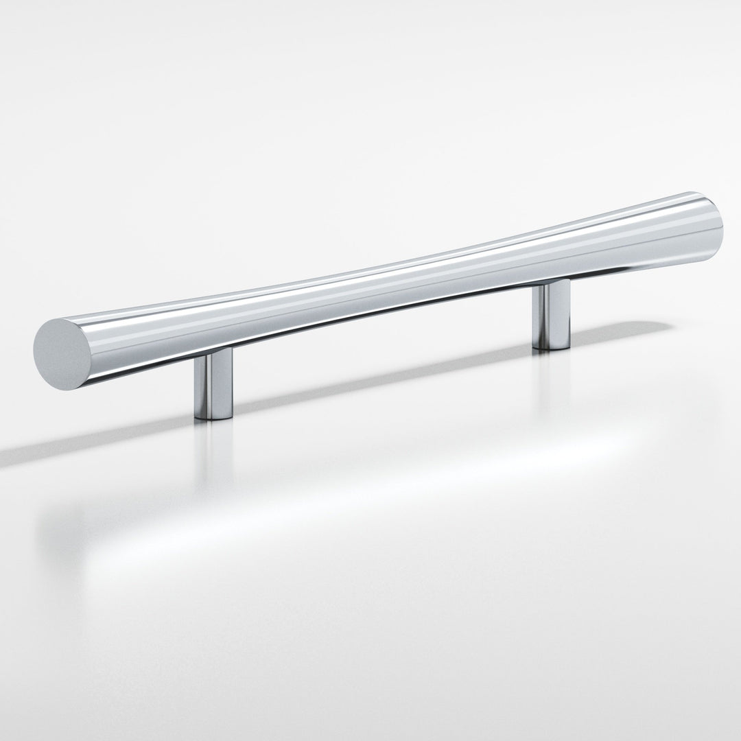 Colonial Bronze 238 Hourglass Cabinet Pull with straight posts in Polished Chrome