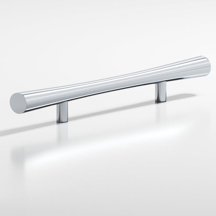 Colonial Bronze 238BB Hourglass Back-to-Back Shower Door Pull Kit with straight posts in Polished Chrome