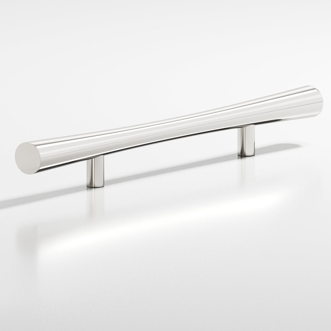 Colonial Bronze 240BB Hourglass Back-to-Back Shower Door Pull Kit with straight posts in Polished Nickel