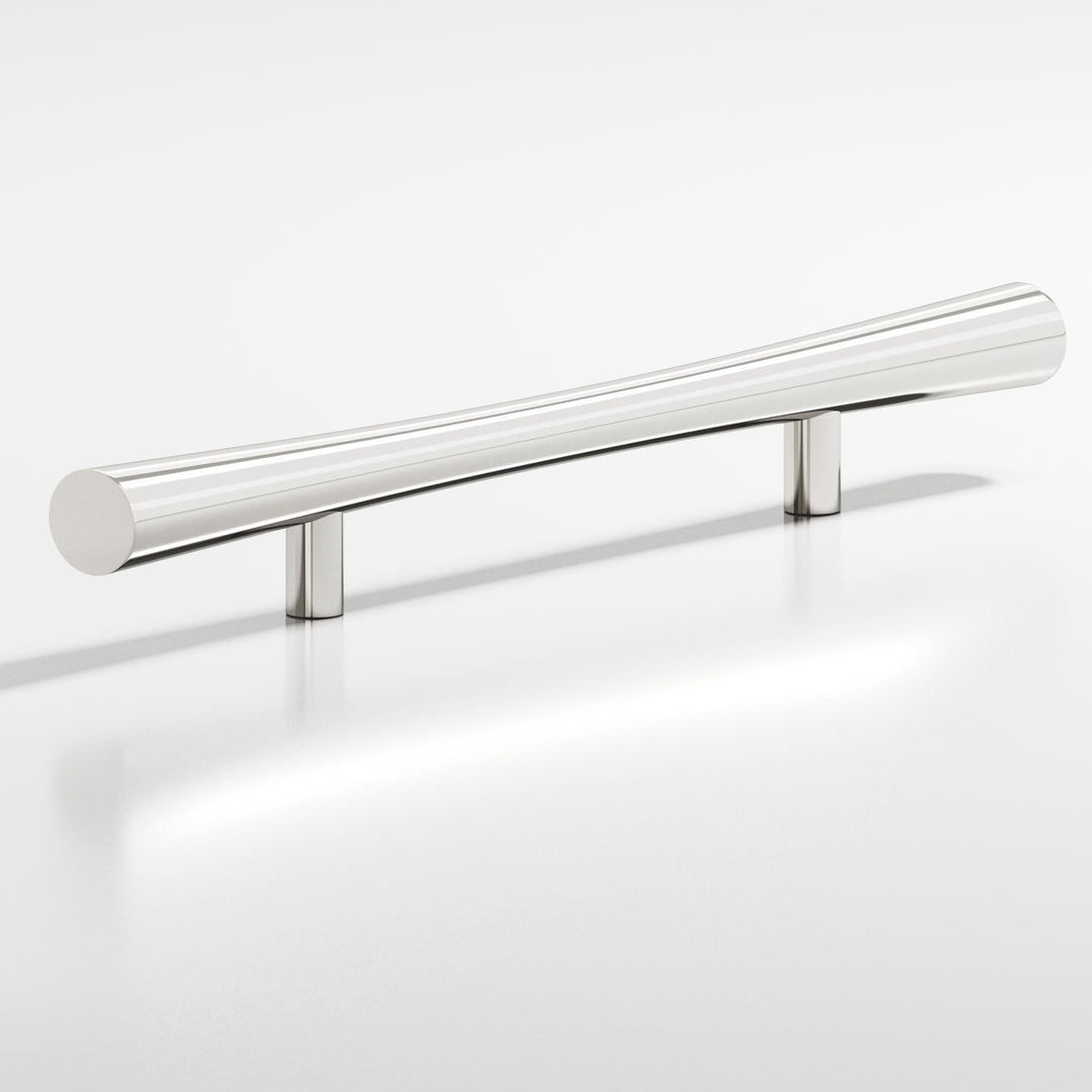 Colonial Bronze 238 Hourglass Cabinet Pull with straight posts in Polished Nickel