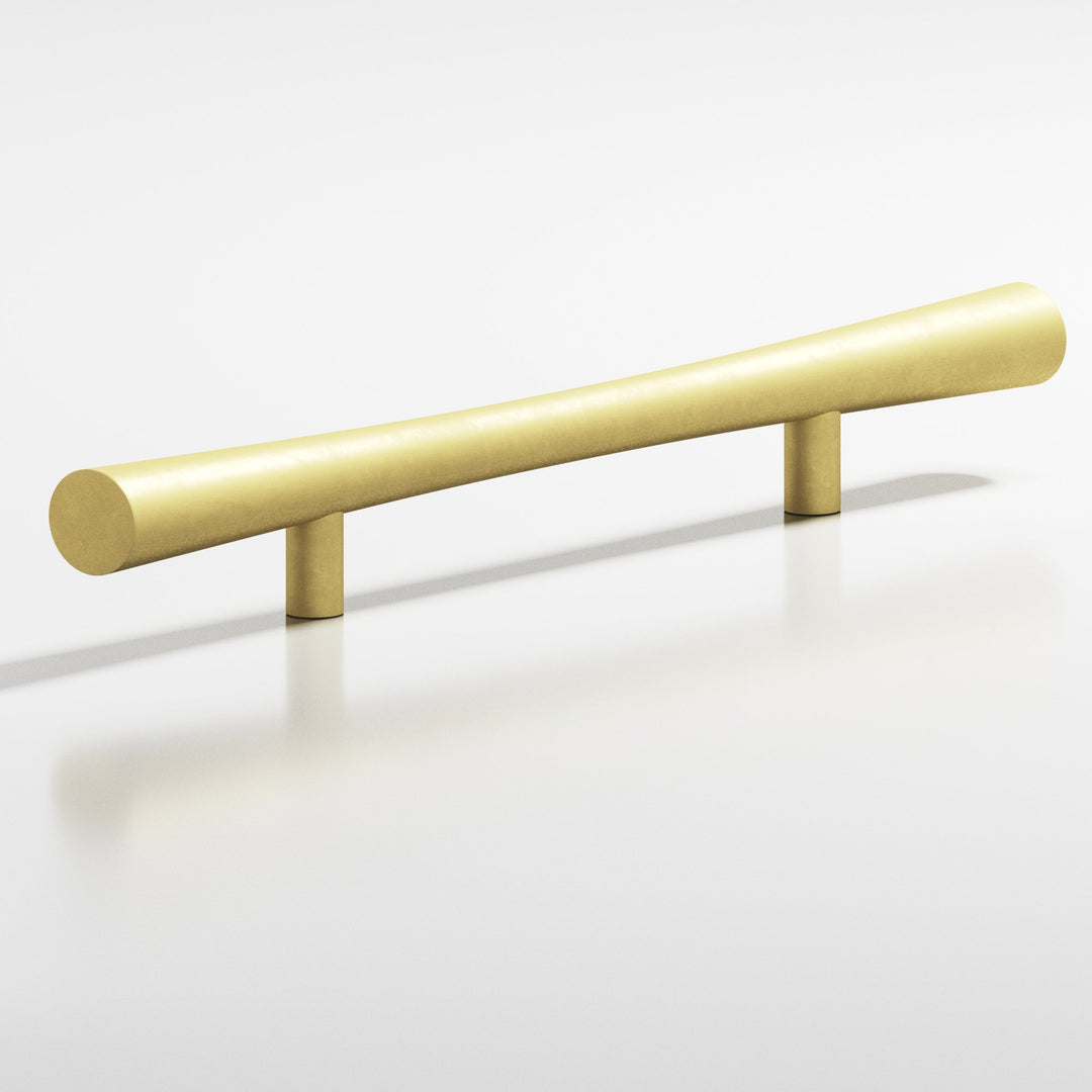 Colonial Bronze 238BB Hourglass Back-to-Back Shower Door Pull Kit with straight posts in Matte Satin Brass