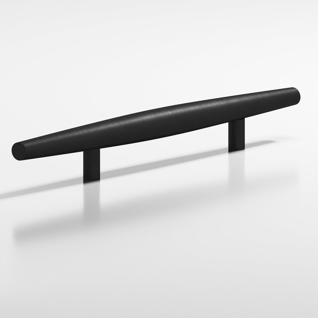 Colonial Bronze 239BB Cigar Back-to-Back Shower Door Pull Kit with straight posts in Matte Satin Black