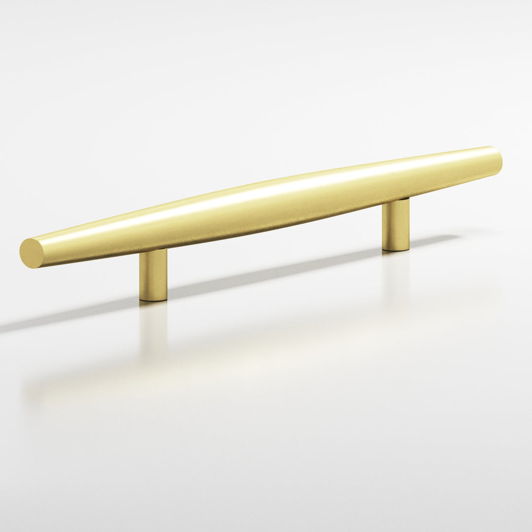 Colonial Bronze 241BB Cigar Back-to-Back Shower Door Pull Kit with straight posts in Matte Satin Brass