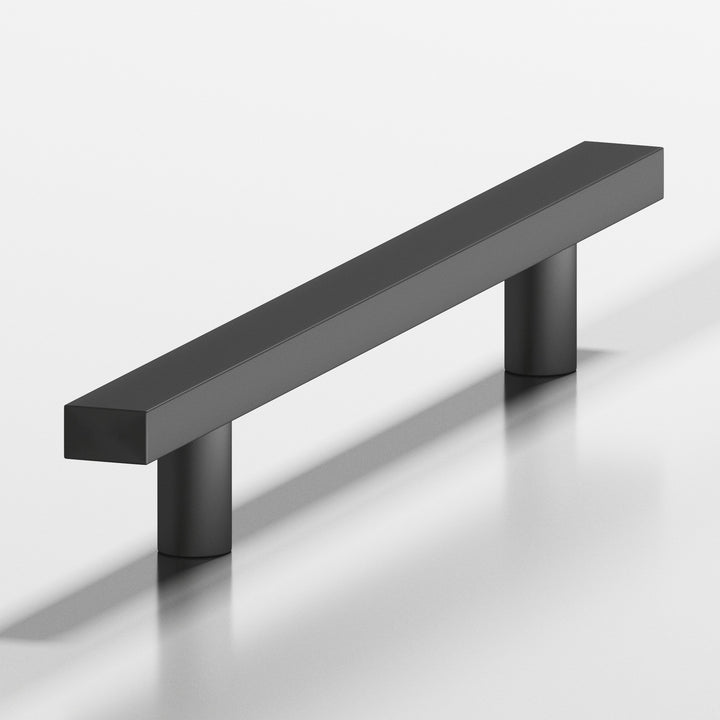 Colonial Bronze 508 Rectangular Cabinet Pull with straight posts in Matte Graphite