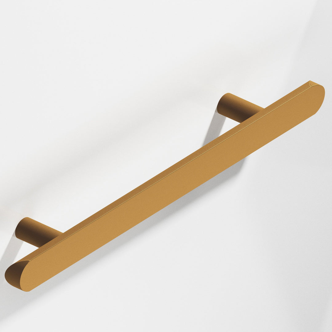 Colonial Bronze 256 Half-round Cabinet Pull with straight posts and rounded ends in Matte Light Statuary Bronze
