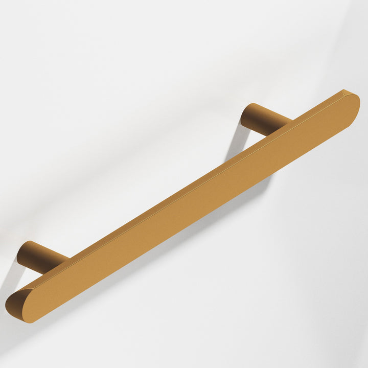 Colonial Bronze 256 Half-round Cabinet Pull with straight posts and rounded ends in Matte Light Statuary Bronze