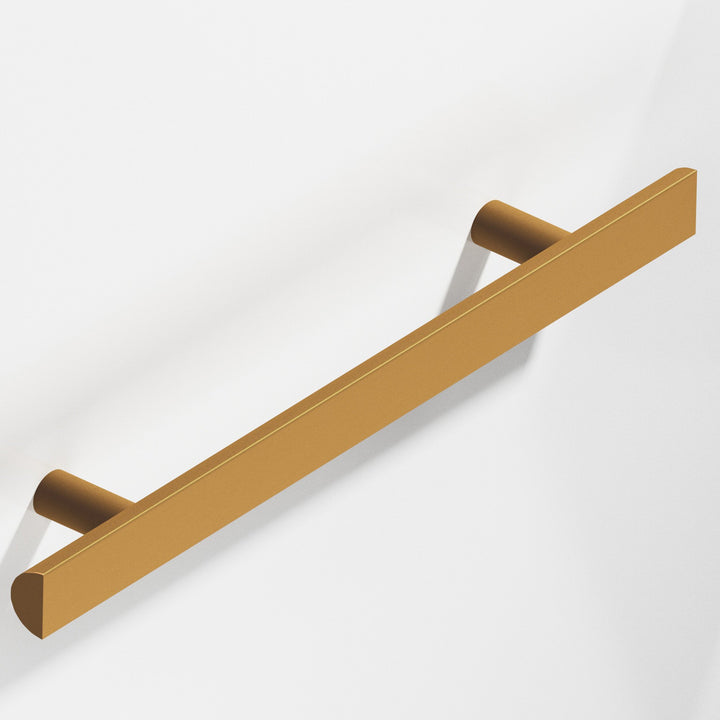 Colonial Bronze 257 Half-round Cabinet Pull with straight posts in Matte Light Statuary Bronze