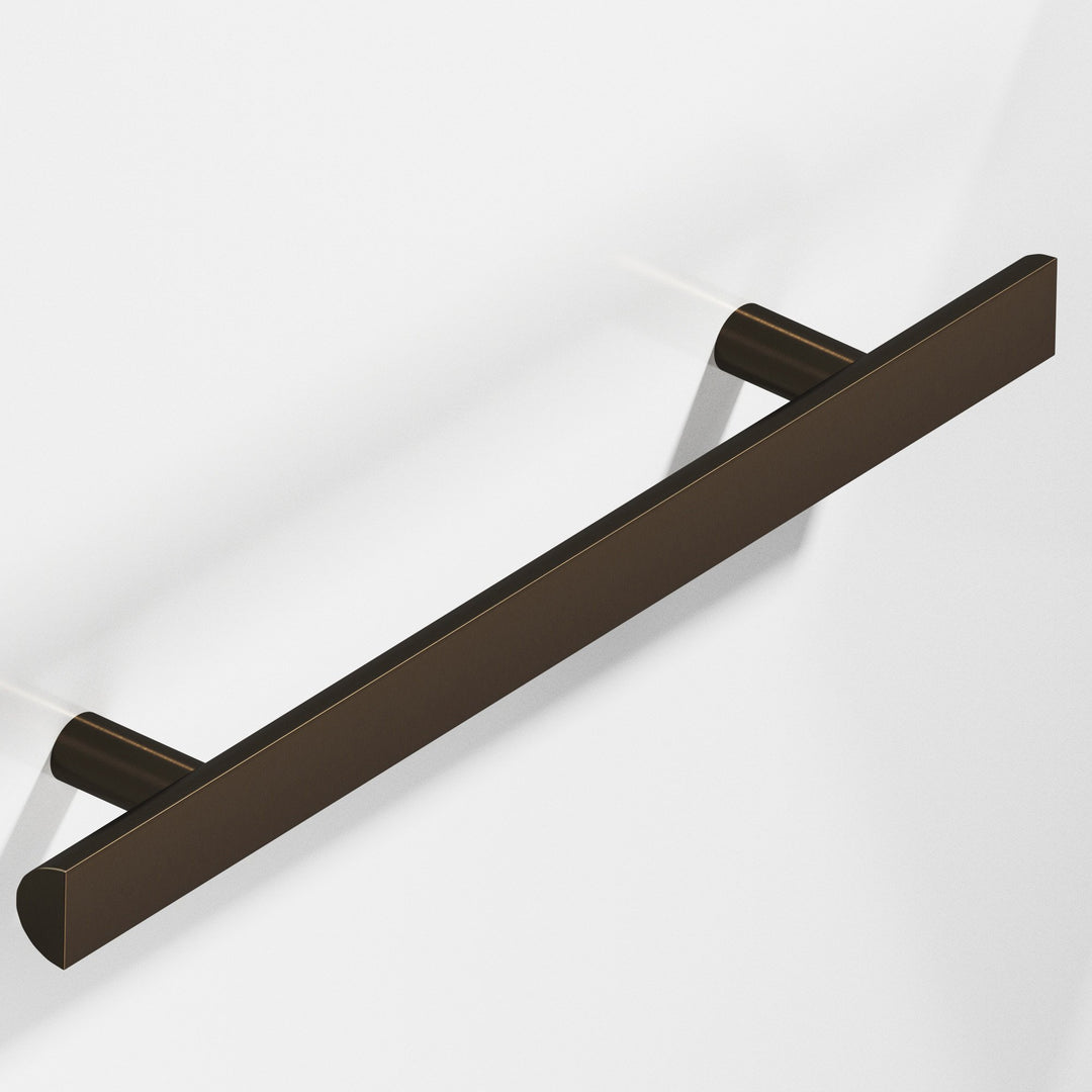 Colonial Bronze 257BB Half-round Back-to-Back Shower Door Pull Kit with straight posts in Oil Rubbed Bronze