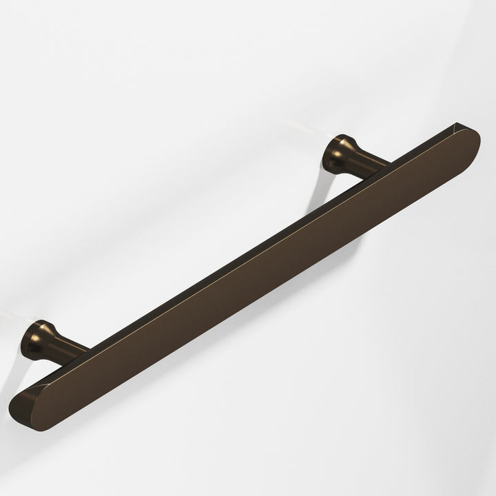Colonial Bronze 259BB Half-round Back-to-Back Shower Door Pull Kit with flared posts and rounded ends in Oil Rubbed Bronze