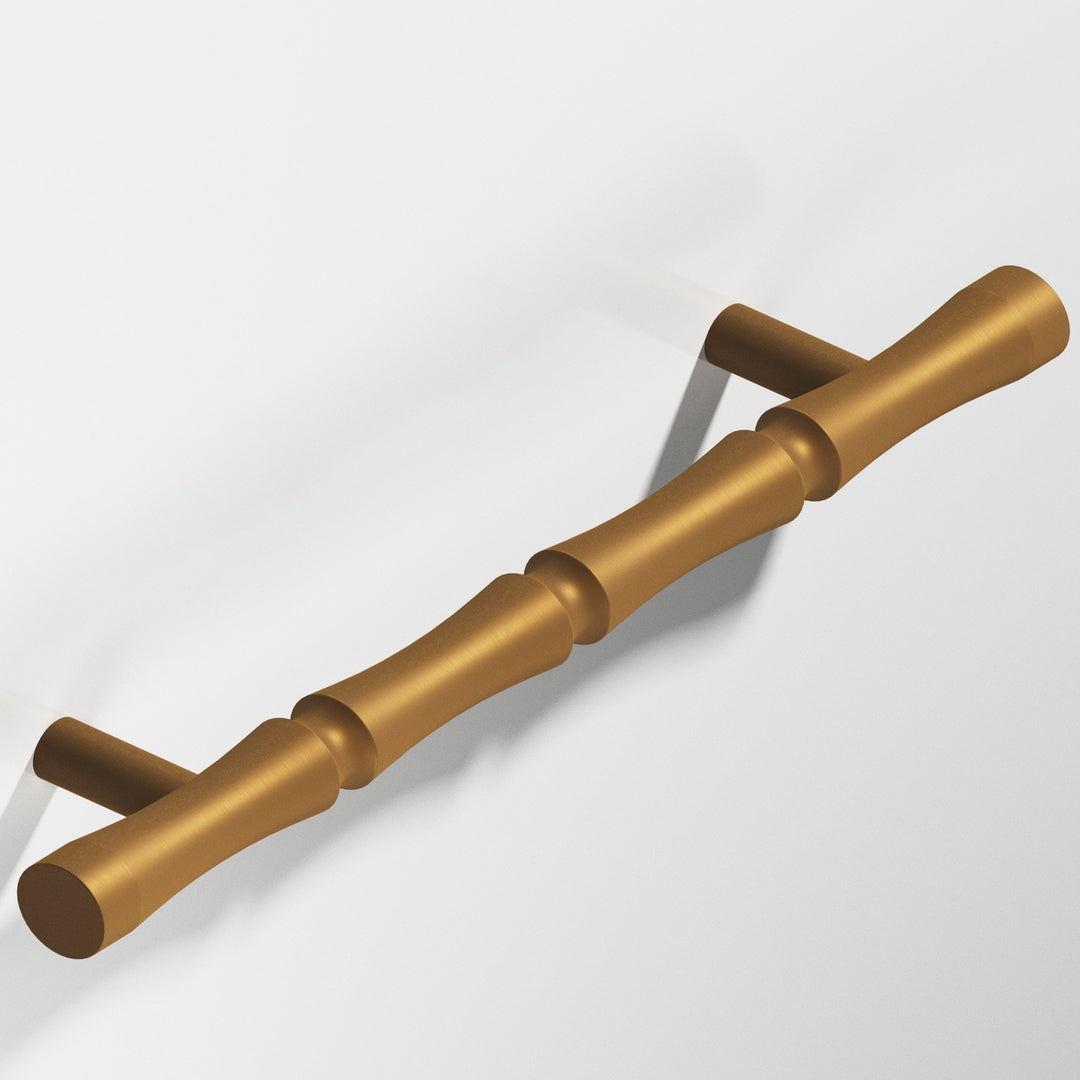 Colonial Bronze 260 Bamboo Cabinet Pull with straight posts in Matte Light Statuary Bronze