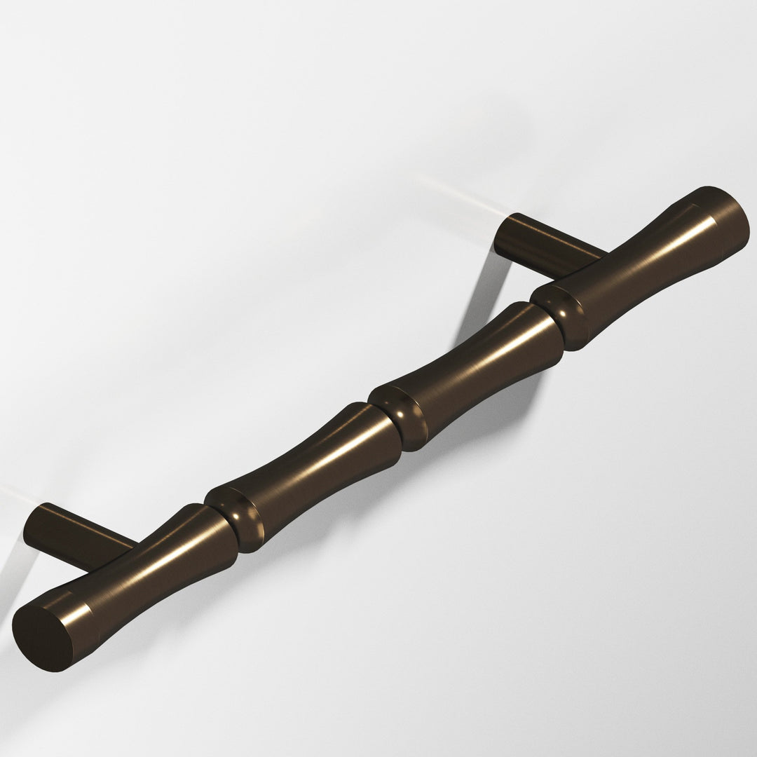 Colonial Bronze 262BB Bamboo Back-to-Back Shower Door Pull Kit with straight posts in Oil Rubbed Bronze
