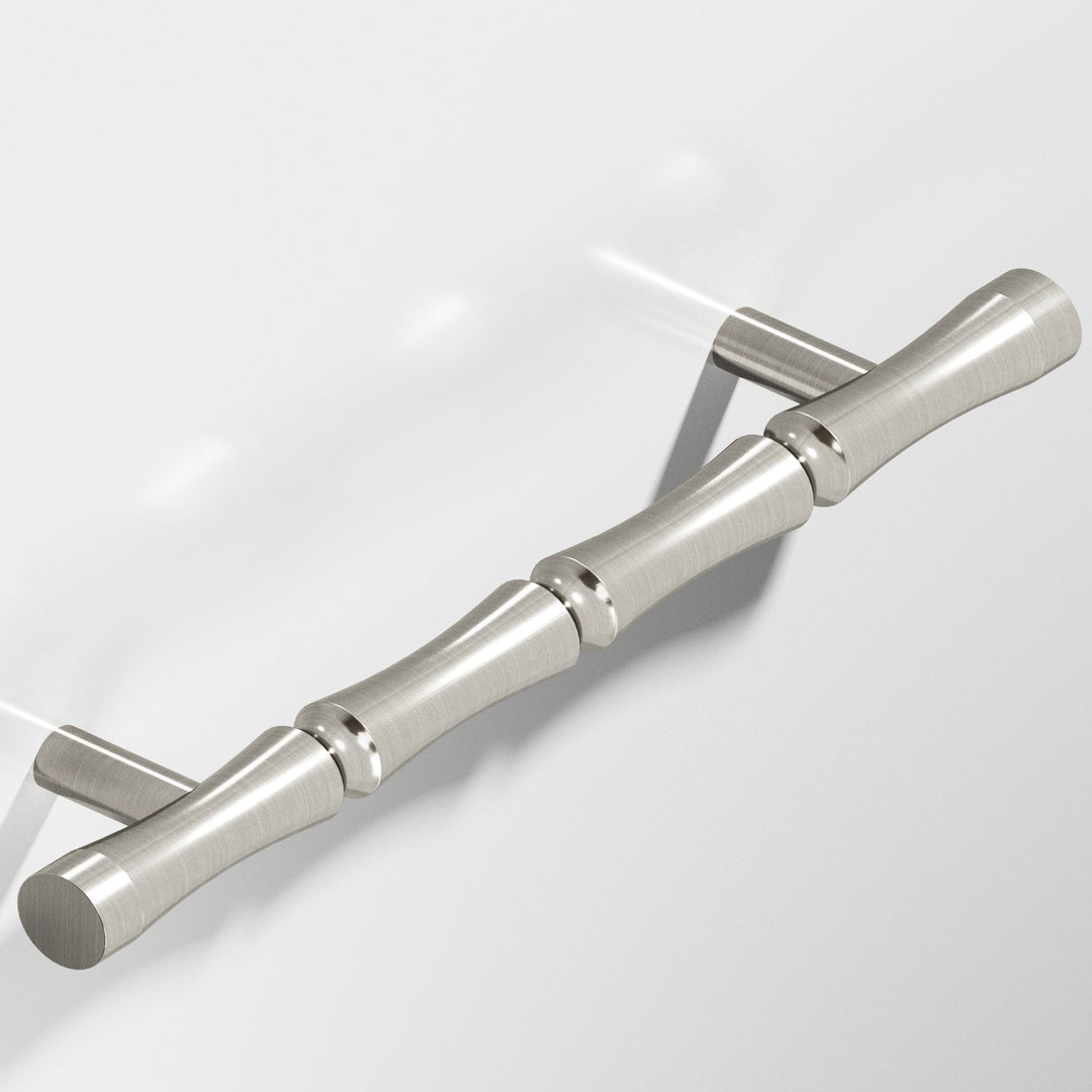 Colonial Bronze 261 Bamboo Door Pull with straight posts in Satin Nickel