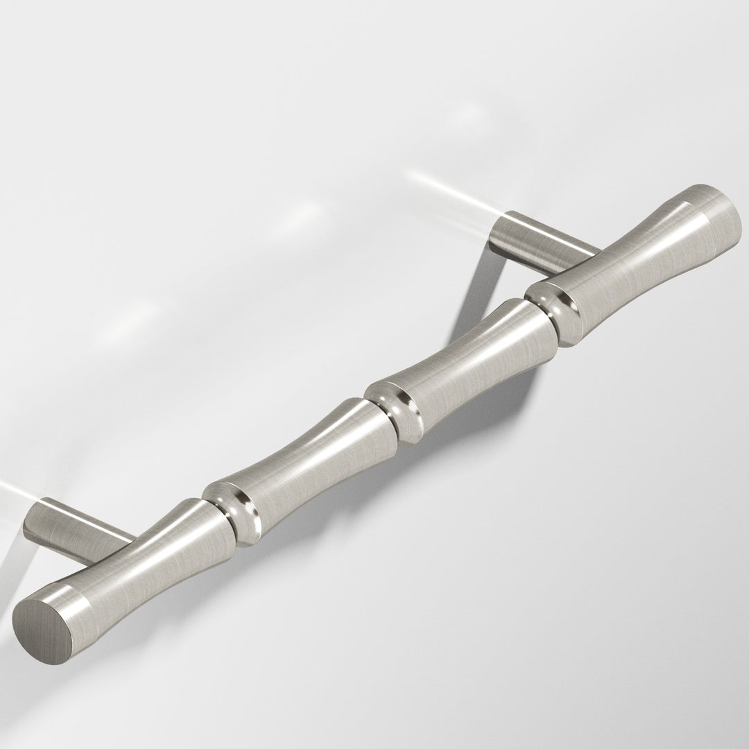 Colonial Bronze 261 Bamboo Door Pull with straight posts in Satin Nickel