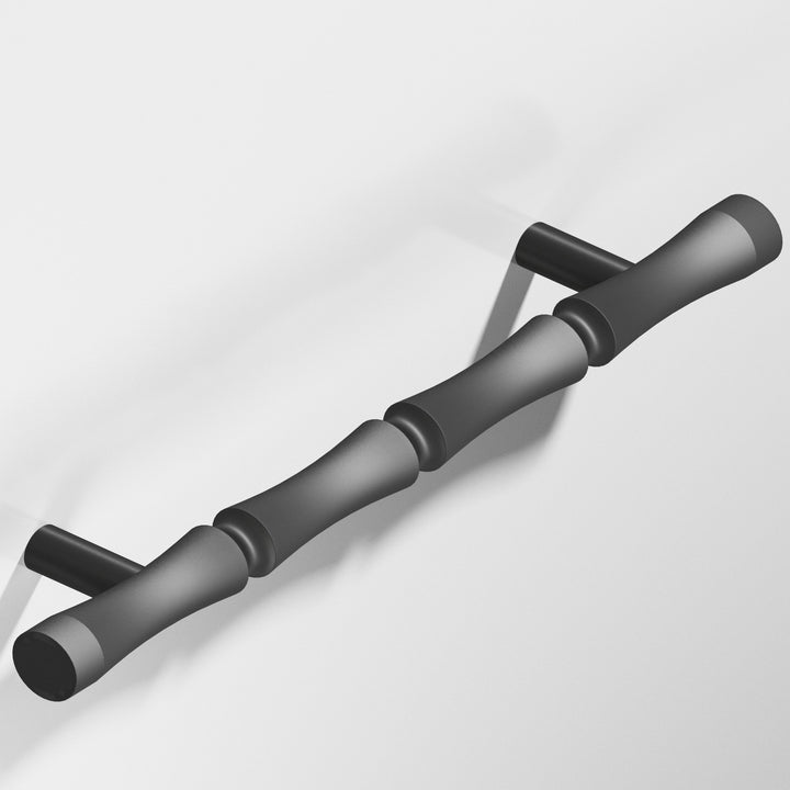 Colonial Bronze 261 Bamboo Door Pull with straight posts in Matte Graphite