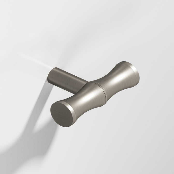 Colonial Bronze 263 Bamboo T Cabinet Knob with straight post in Matte Pewter
