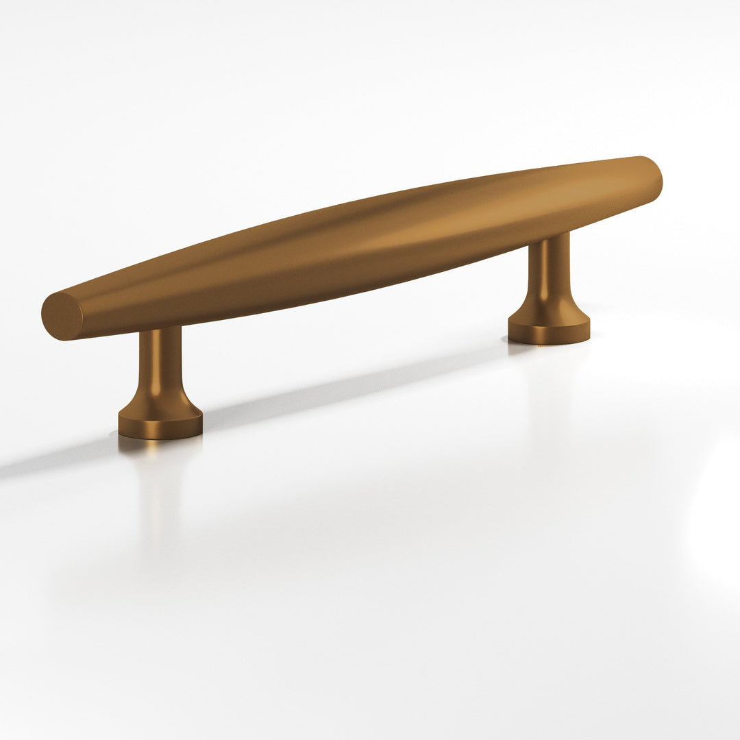 Colonial Bronze 295 Cigar Cabinet Pull with flared posts in Matte Light Statuary Bronze
