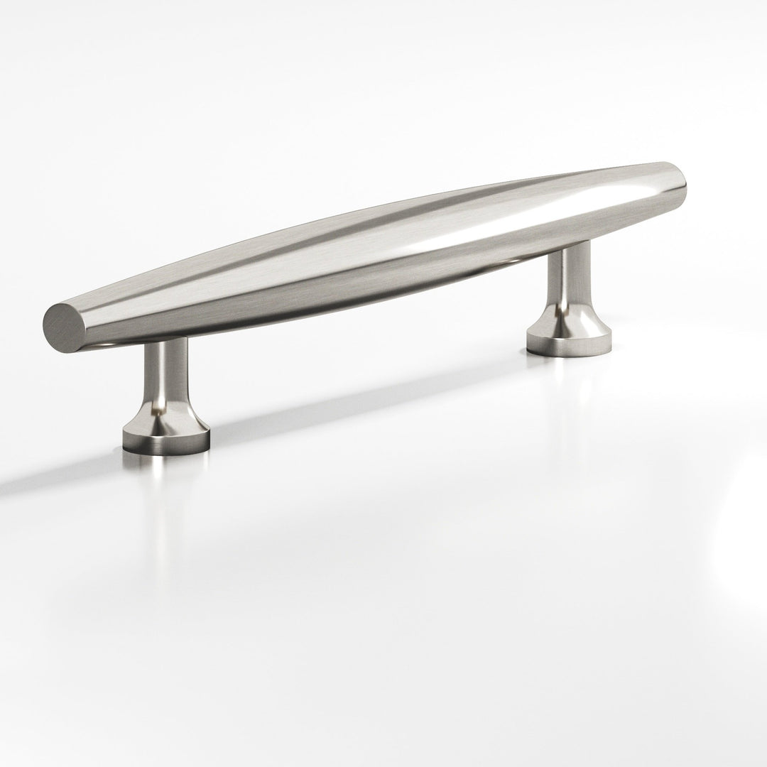 Colonial Bronze 295 Cigar Cabinet Pull with flared posts in Satin Nickel