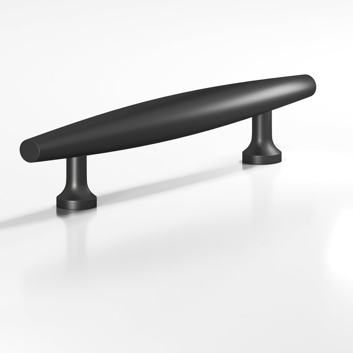 Colonial Bronze 295 Cigar Cabinet Pull with flared posts in Matte Graphite