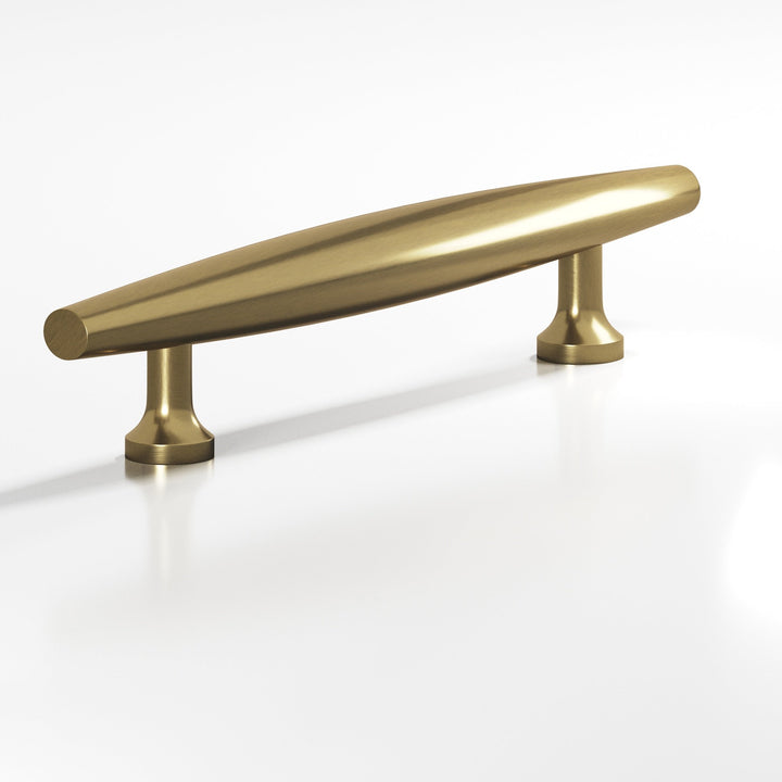 Colonial Bronze 295 Cigar Cabinet Pull with flared posts in Antique Brass
