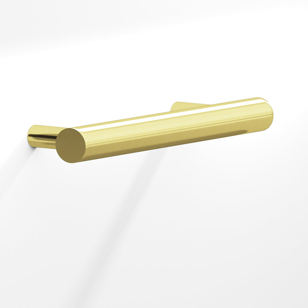 Colonial Bronze 300 Round Cabinet Pull with tapered posts in Unlacquered Polished Brass