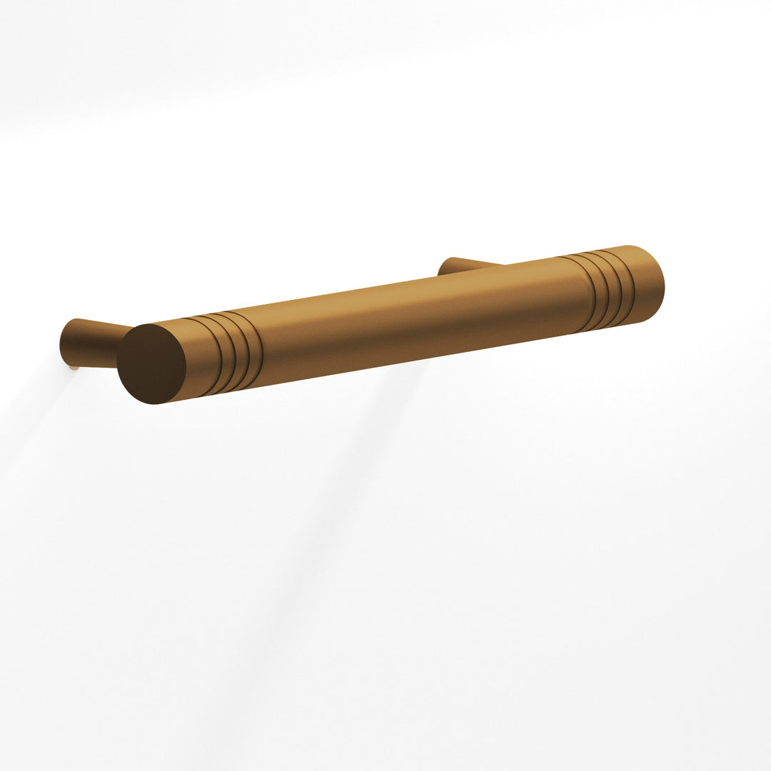 Colonial Bronze 304 Round grooved Cabinet Pull with tapered posts in Matte Light Statuary Bronze