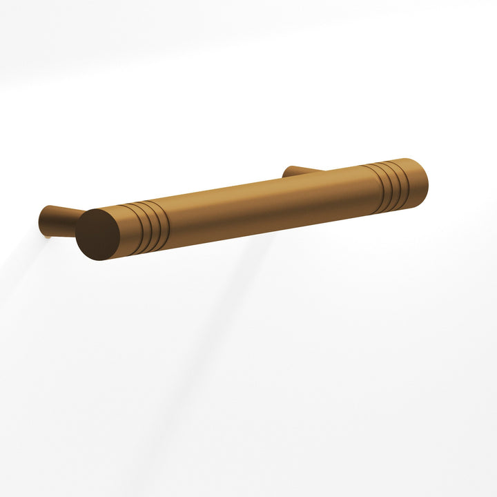 Colonial Bronze 304 Round grooved Cabinet Pull with tapered posts in Matte Light Statuary Bronze