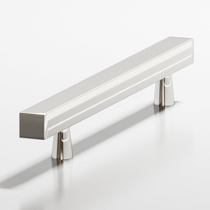 Colonial Bronze 306 Square Cabinet Pull with tapered posts in Polished Nickel