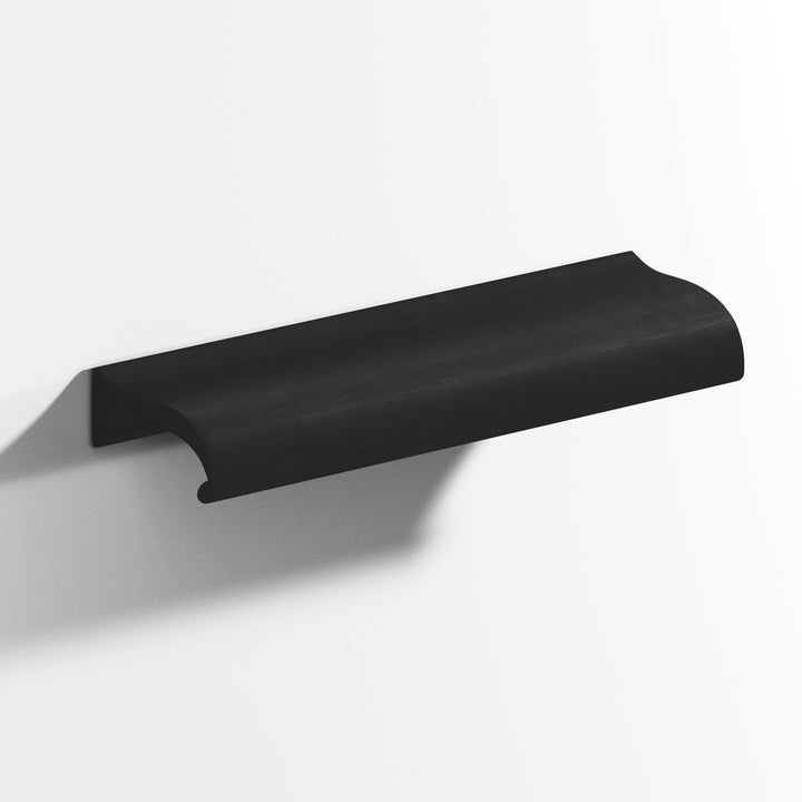 Colonial Bronze 458 Waterfall Cabinet Knob with straight ends in Matte Satin Black