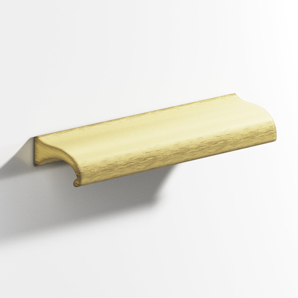 Colonial Bronze 458 Waterfall Cabinet Knob with straight ends in Matte Antique Satin Brass