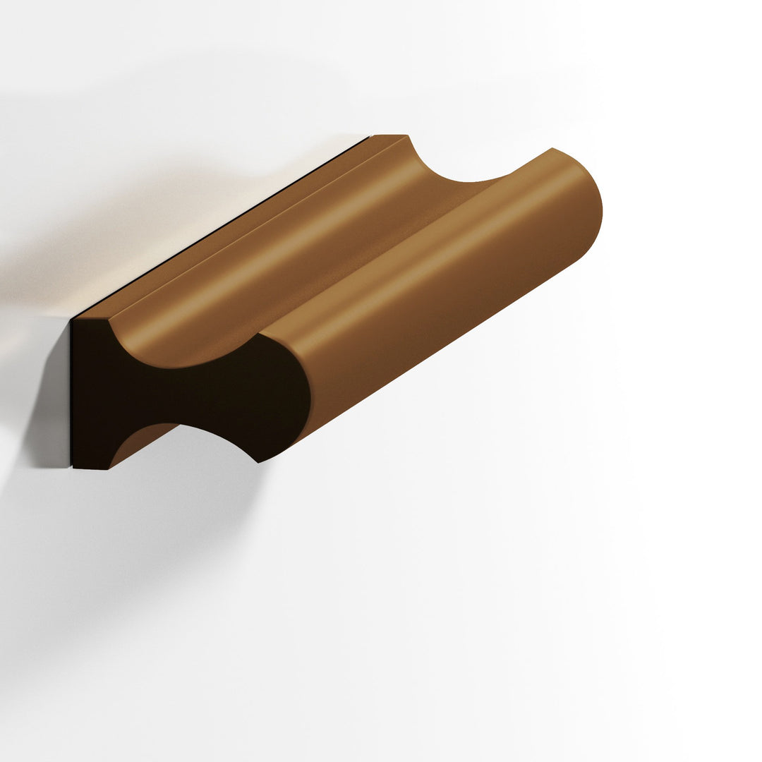 Colonial Bronze 490 Finger Cabinet Pull in Matte Light Statuary Bronze