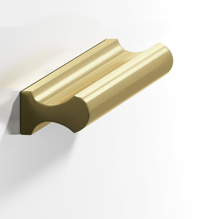 Colonial Bronze 490 Finger Cabinet Knob in Antique Brass
