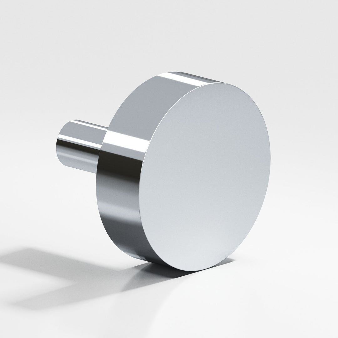 Colonial Bronze 510 Round Cabinet Knob with straight post in Polished Chrome