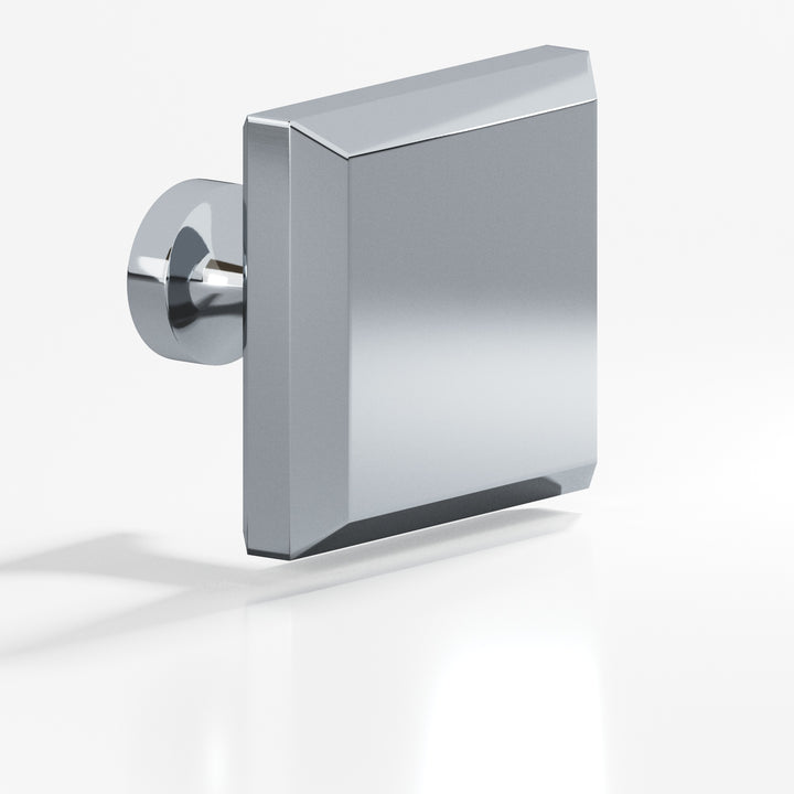 Colonial Bronze 527 Square beveled Cabinet Knob with flared post in Polished Chrome
