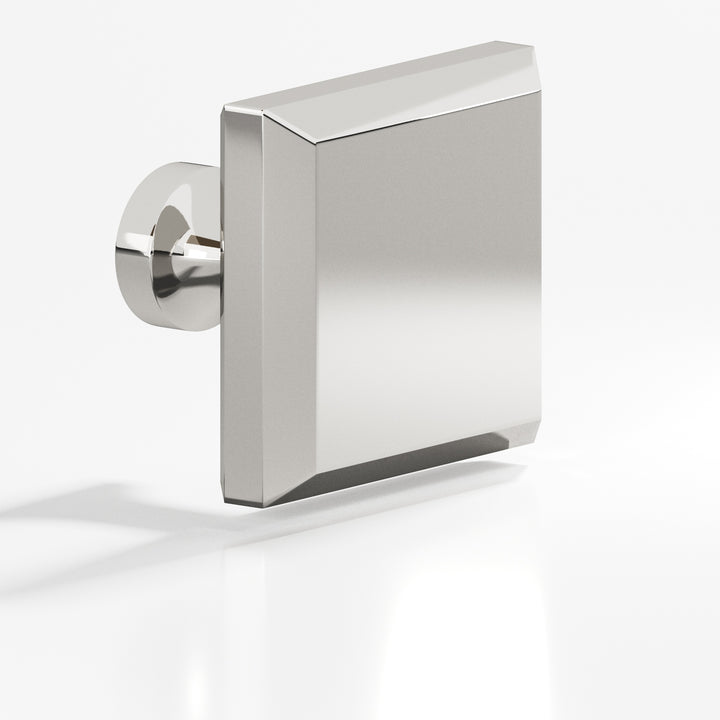 Colonial Bronze 527 Square beveled Cabinet Knob with flared post in Polished Nickel