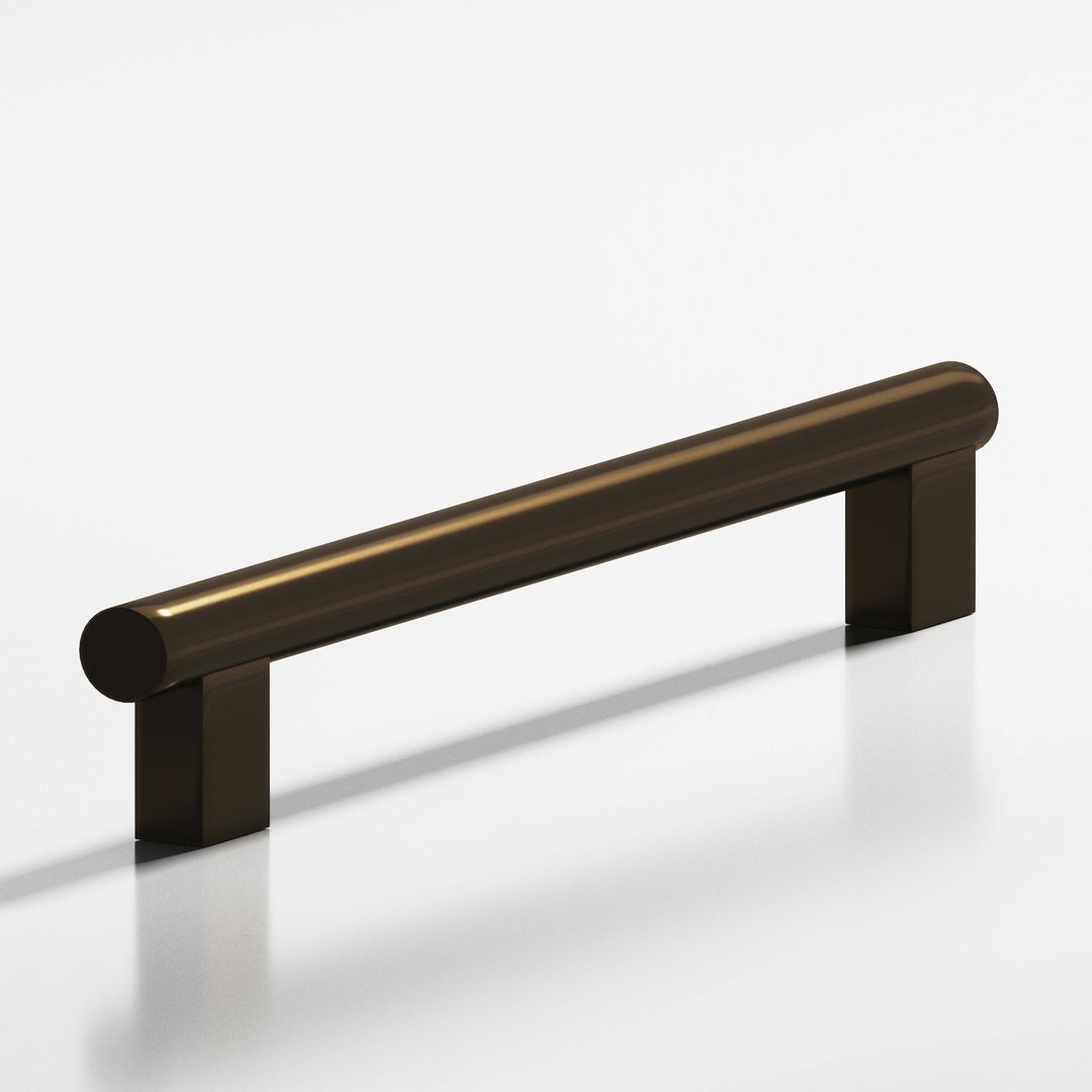 Colonial Bronze 538BB Round Back-to-Back Shower Door Pull Kit With rectangular posts in Oil Rubbed Bronze