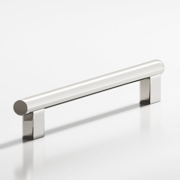 Colonial Bronze 537 Round Cabinet Pull With rectangular posts in Polished Nickel