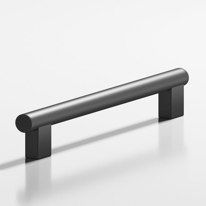 Colonial Bronze 535 Round Cabinet Pull With rectangular posts in Matte Graphite