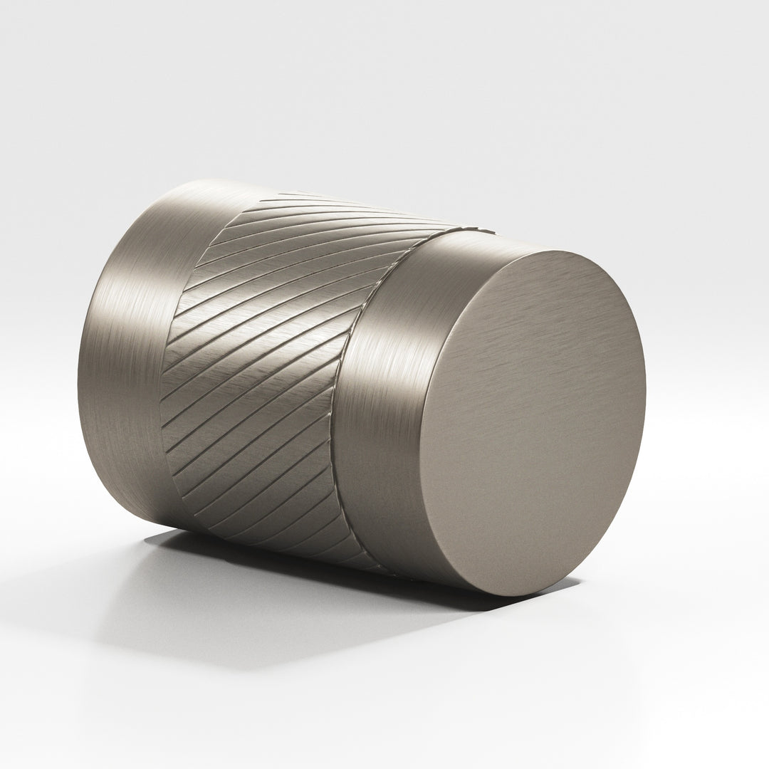 Colonial Bronze 550 Round single-knurled Cabinet Knob in Matte Pewter