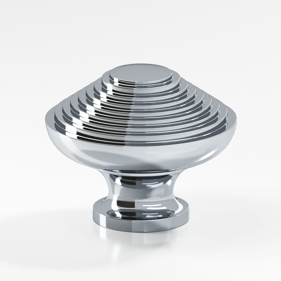 Colonial Bronze 632 Half-beehive Cabinet Knob in Polished Chrome
